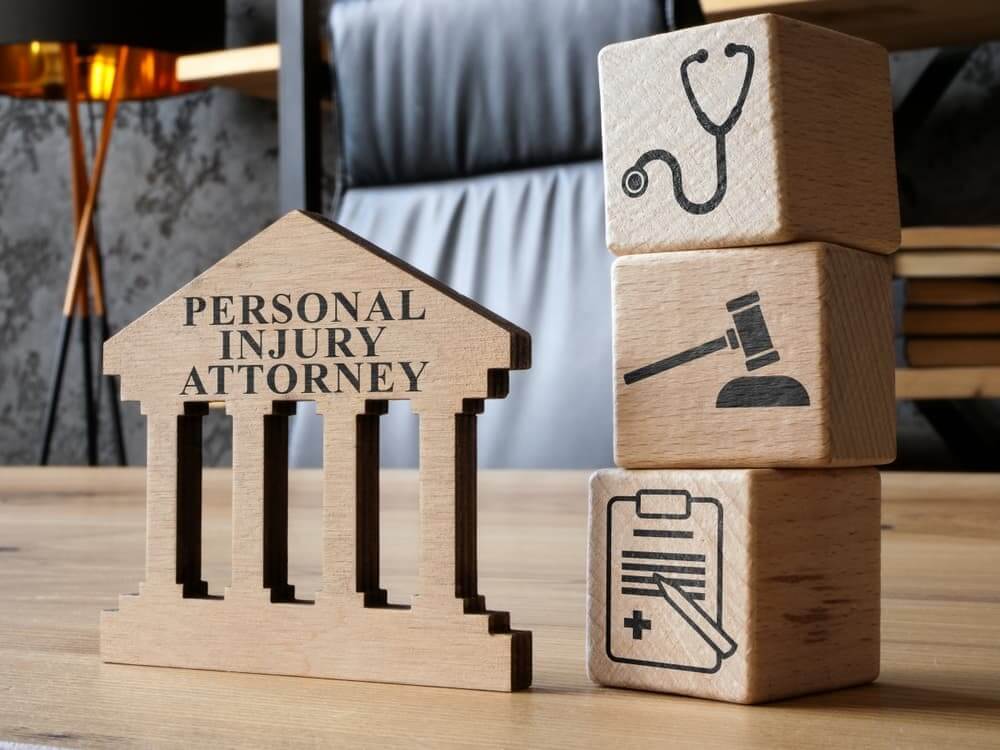 Personal Injury lawyer signs