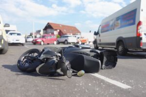 Motorcycle Accident on the road