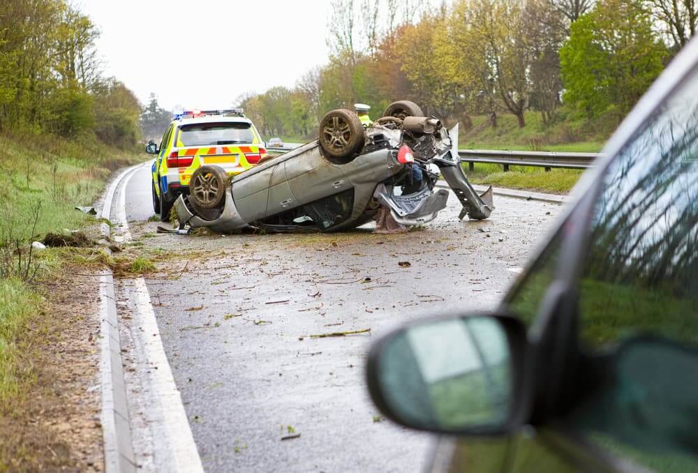 A fatal car accident on the road